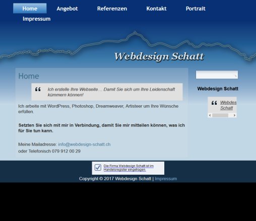 Webdesign Schatt   Herisau  Öffnungszeit