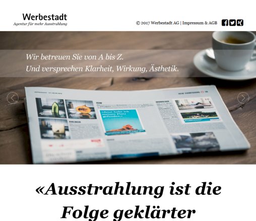 Werbestadt – Agentur für mehr Ausstrahlung Werbestadt AG Öffnungszeit