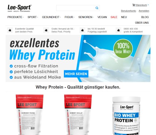 Whey Protein   Lee Sport® LeeGroup GmbH Öffnungszeit