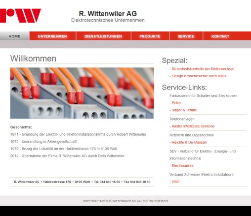 R. Wittenwiler AG   Elektrotechnisches Unternehmen R. Wittenwiler AG Öffnungszeit