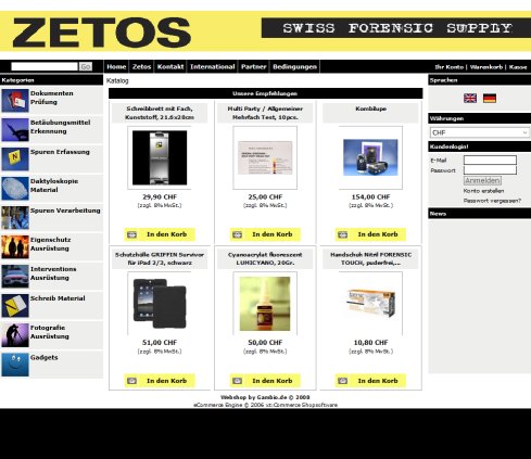 Zetos Startseite ZETOS GmbH Öffnungszeit