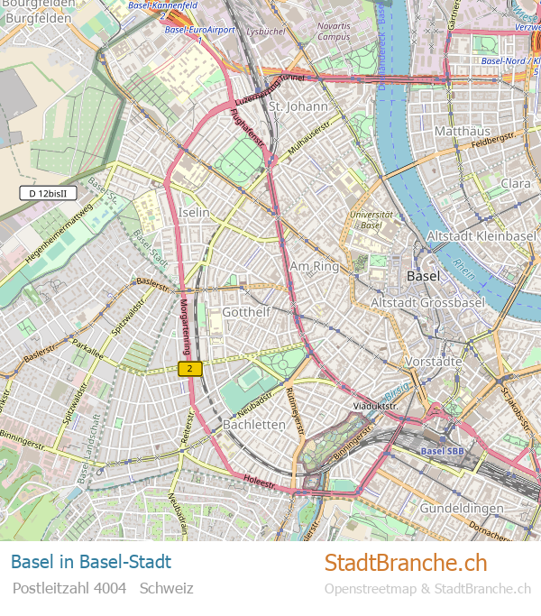 Basel Stadtplan Basel-Stadt